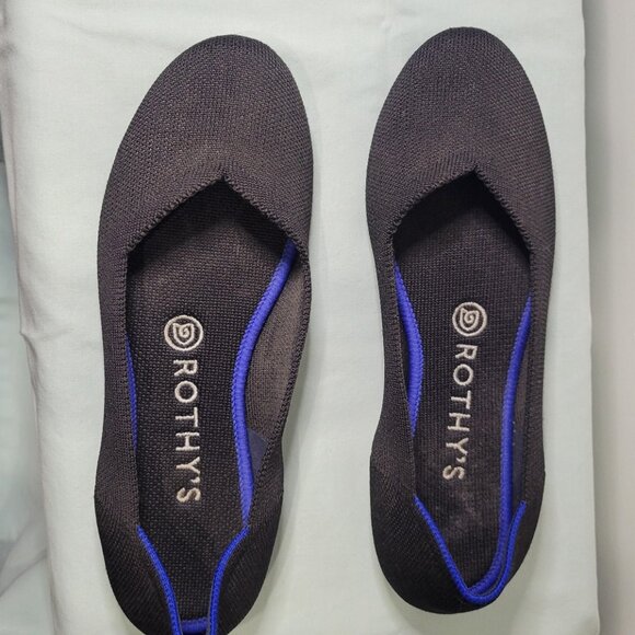 Rothy's The Flat in Black Solid - Picture 3 of 4